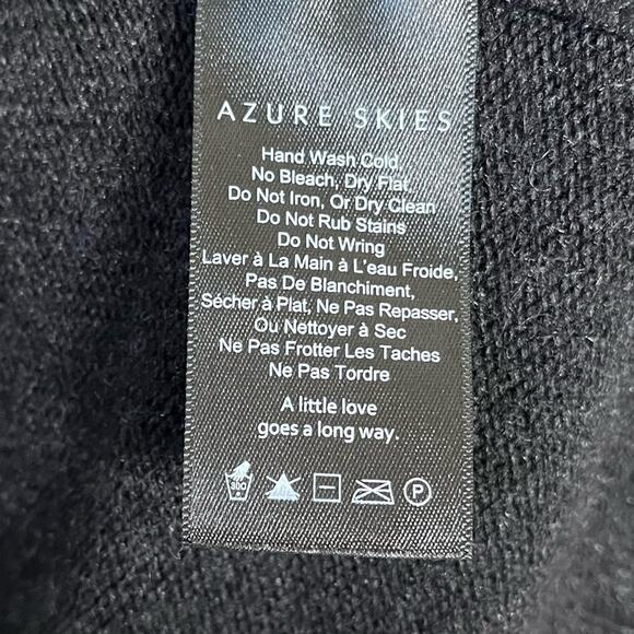 ARITZIA Azure Skies Lenox Angora Cashmere Blend Cardigan Slouchy Charcoal XS - Picture 6 of 7